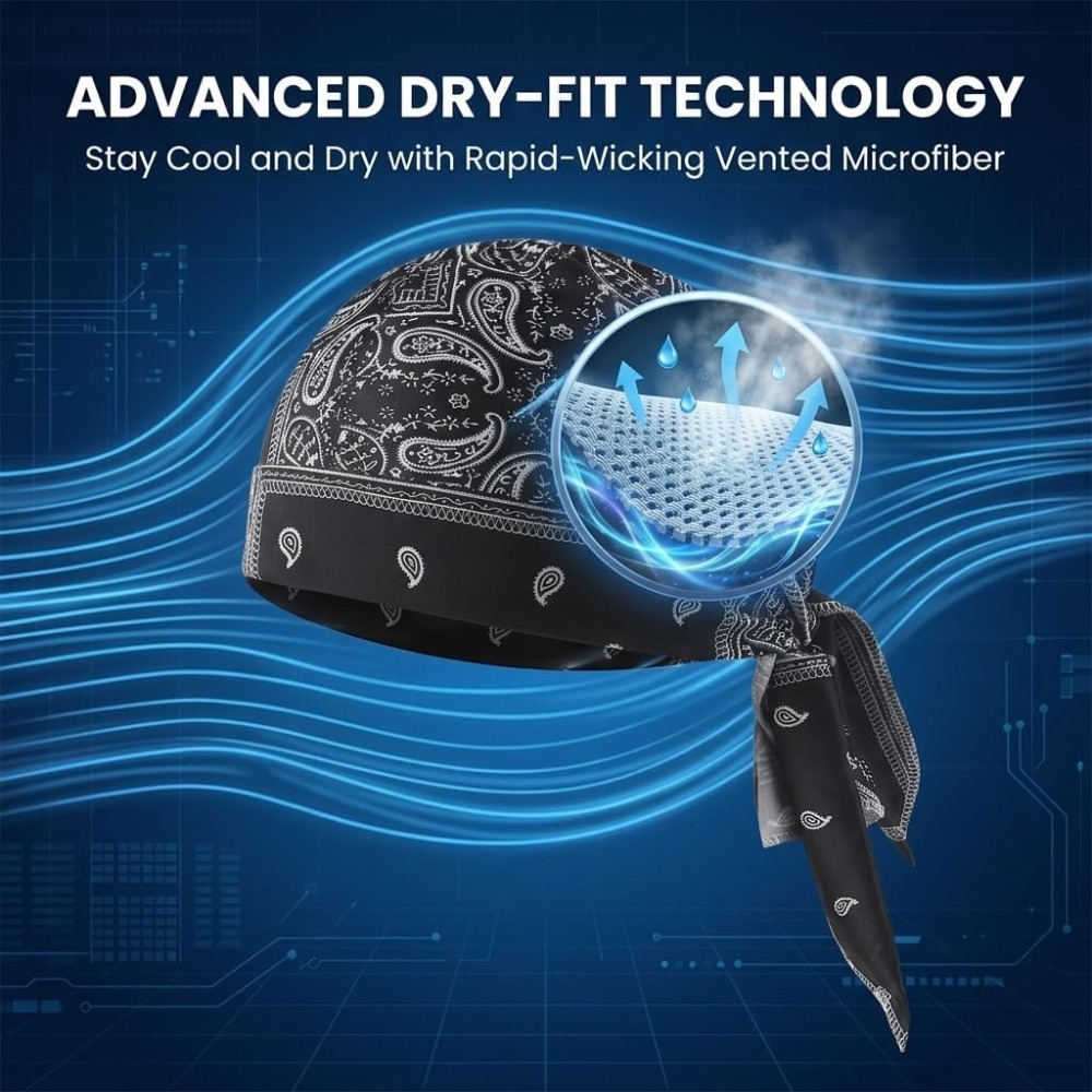 1-5pcs Cooling Skull Cap Helme - Skull Cap Helmet Liner 评论和价格