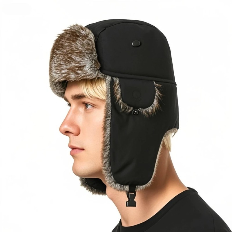 Winter Russian Ushanka Hat Men - Winter Trapper Hat 评论和价格