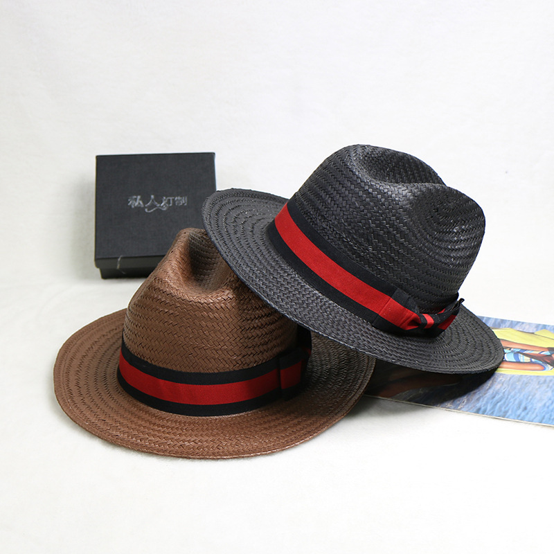 Hand Woven Straw Hat Jazz Cowb - Cowboy Hat Straw 评论和价格