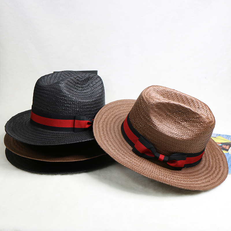 Hand Woven Straw Hat Jazz Cowb - Cowboy Hat Straw 评论和价格