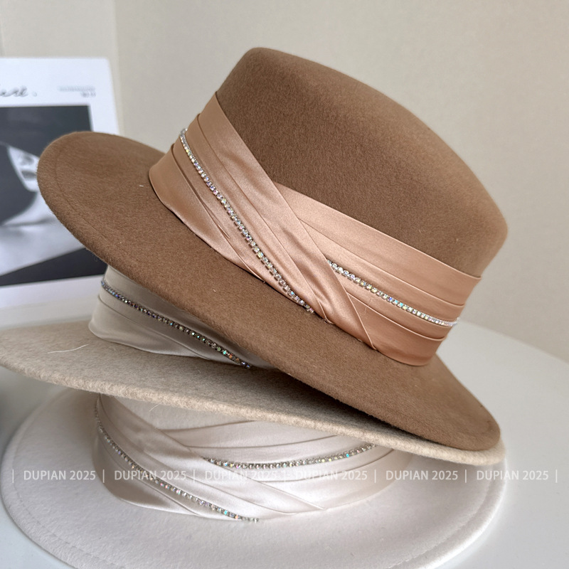 High-end Boutique Real Pleated - Fedora Hat Wool 评论和价格