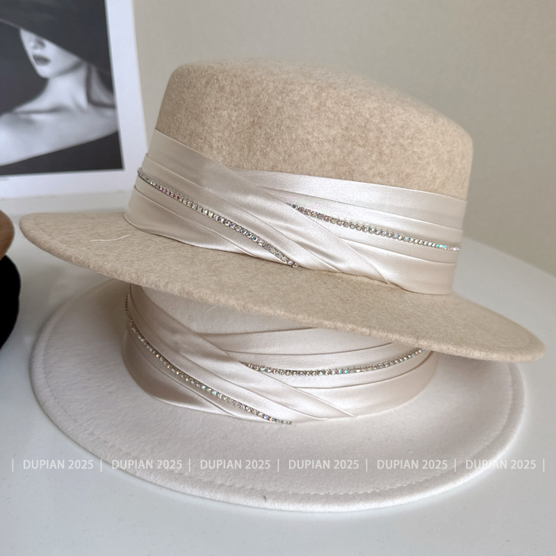 High-end Boutique Real Pleated - Fedora Hat Wool 评论和价格