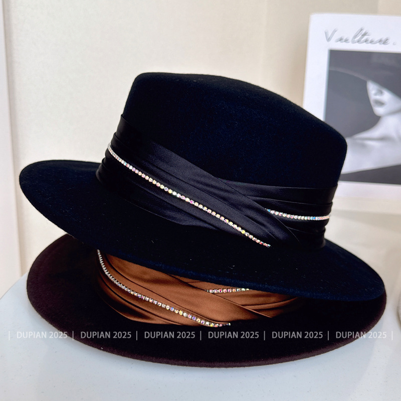 High-end Boutique Real Pleated - Fedora Hat Wool 评论和价格