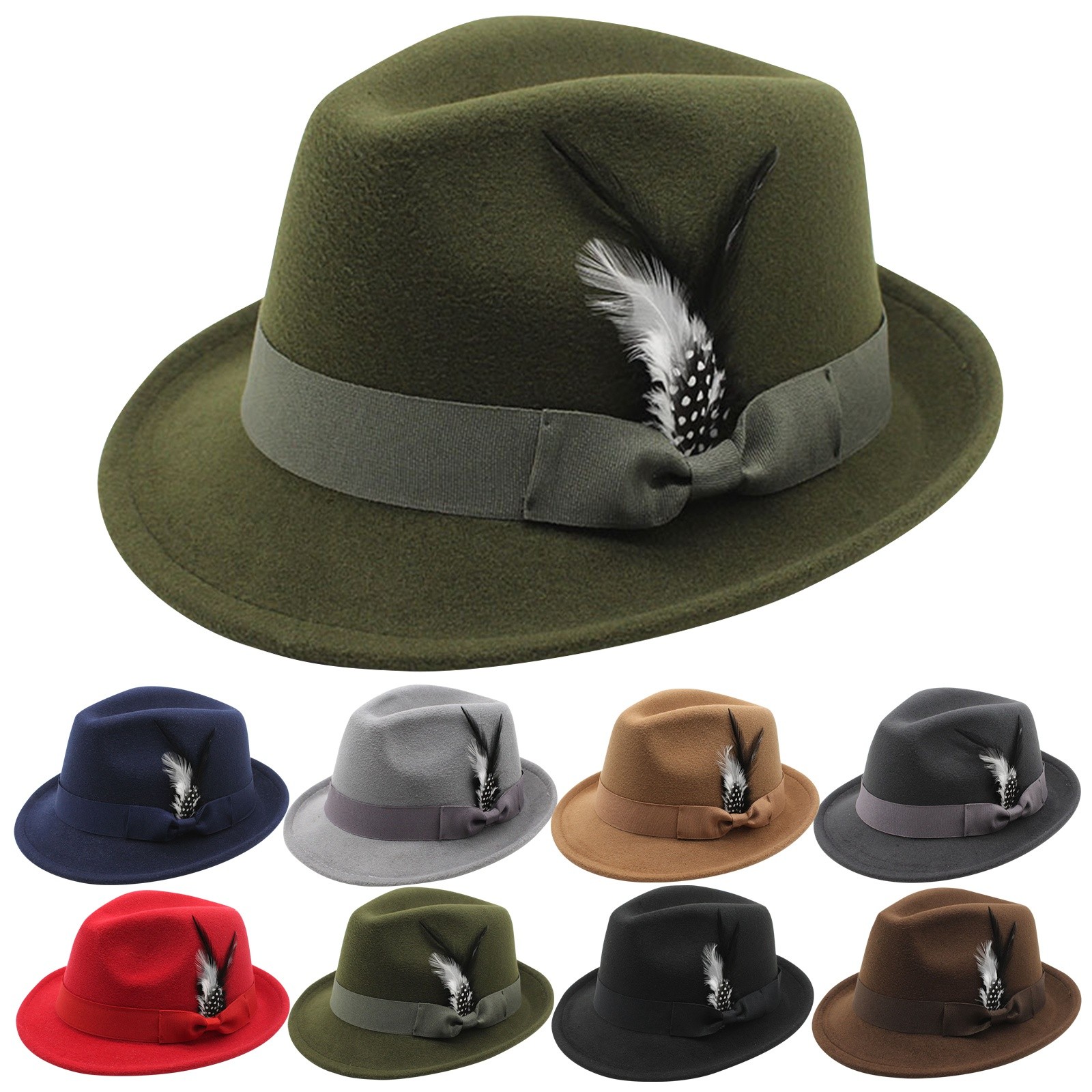 Vintage Fedora Hat Women Men T - Fedora Hat Wool 评论和价格
