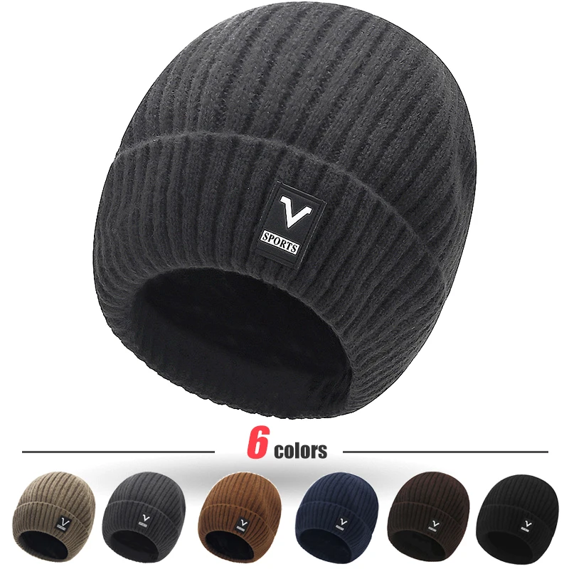 Beanie Men Slouchy Knit Skull  - Beanie Cuffed Knit 评论和价格